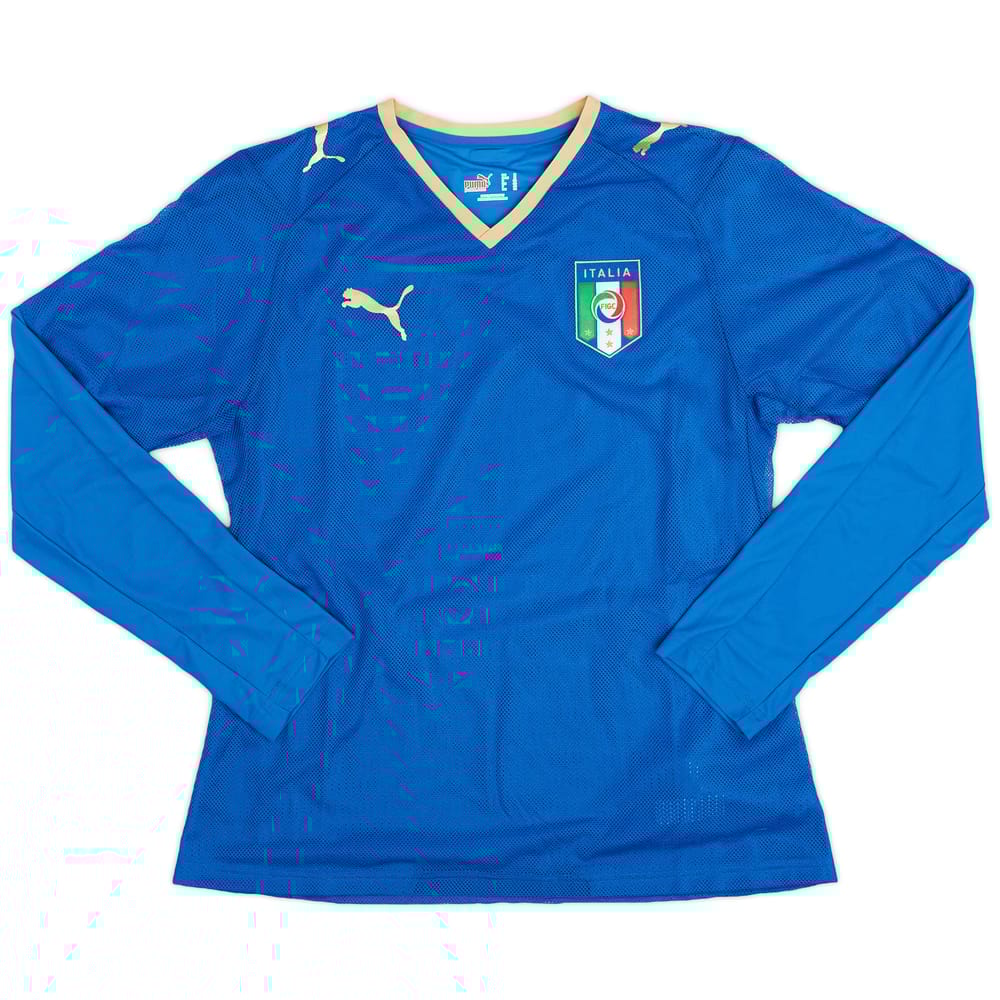 2007-08 Italy Home L/S Shirt - 9/10 - (Women's M)