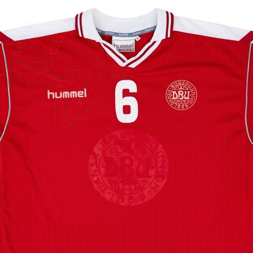1998-99 Denmark Match Issue Home Shirt #6