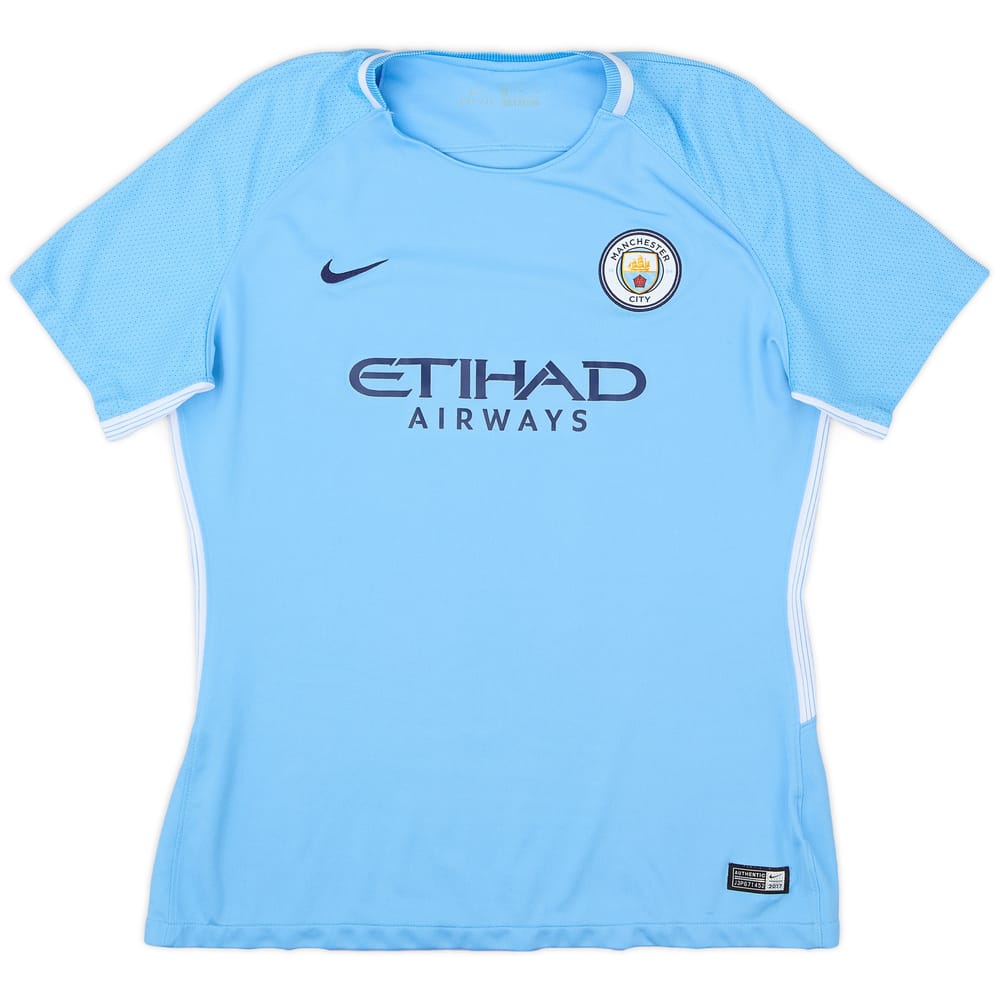 2017-18 Manchester City Home Shirt - 8/10 - (Women's XL)