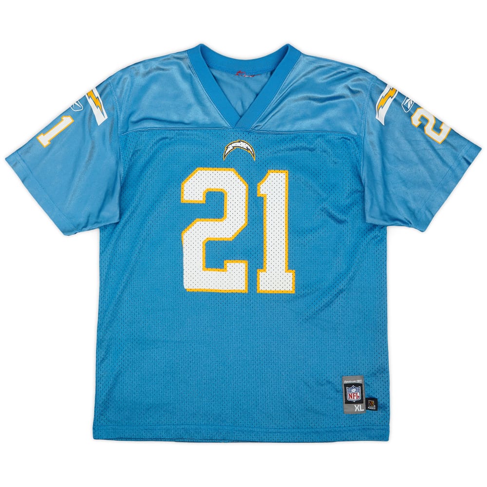 2005-06 San Diego Chargers Tomlinson #21 Reebok Replica Alternate Jersey - 8/10 - (XL.Boys)