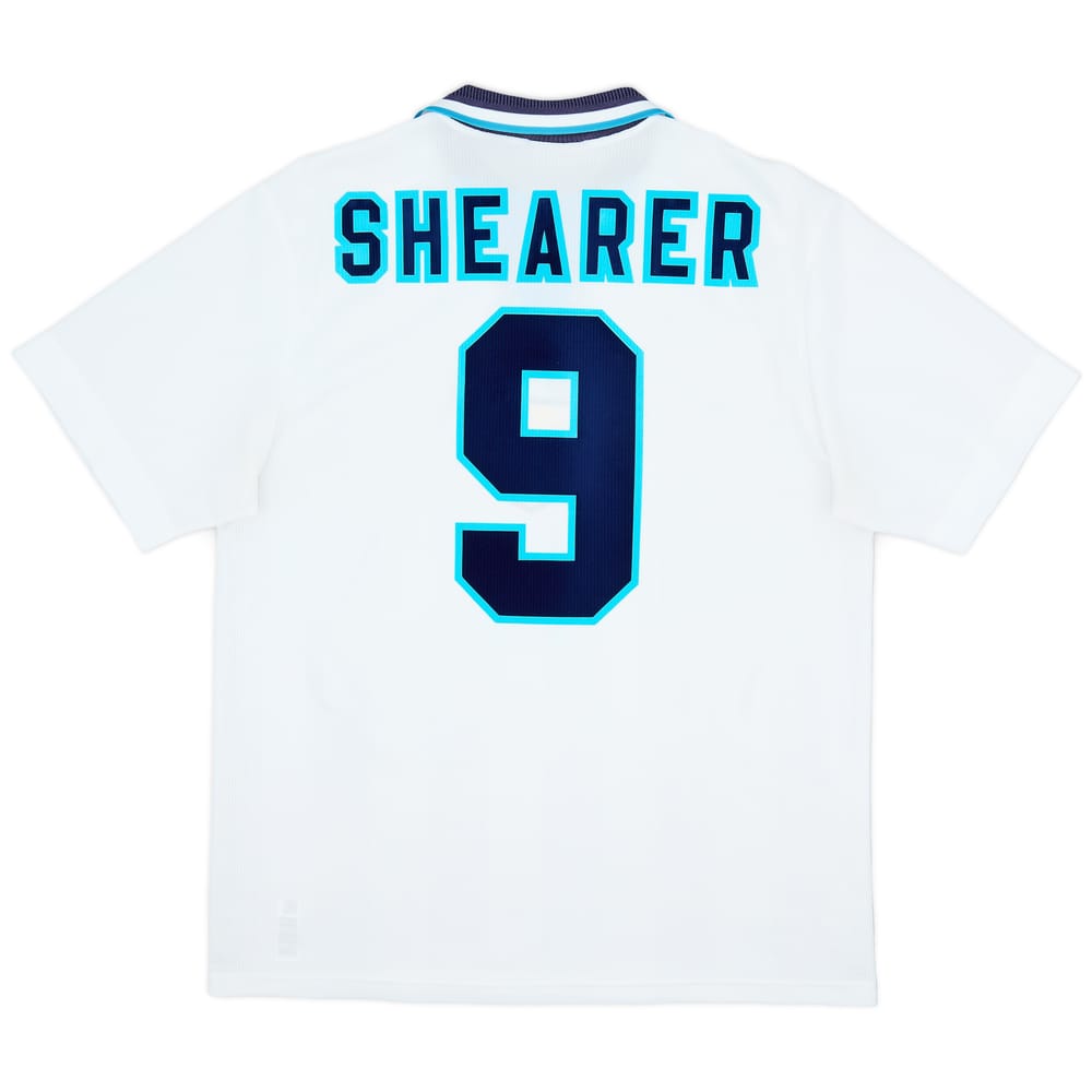 1995-97 England Home Shirt Shearer #9 - 8/10 - (L)