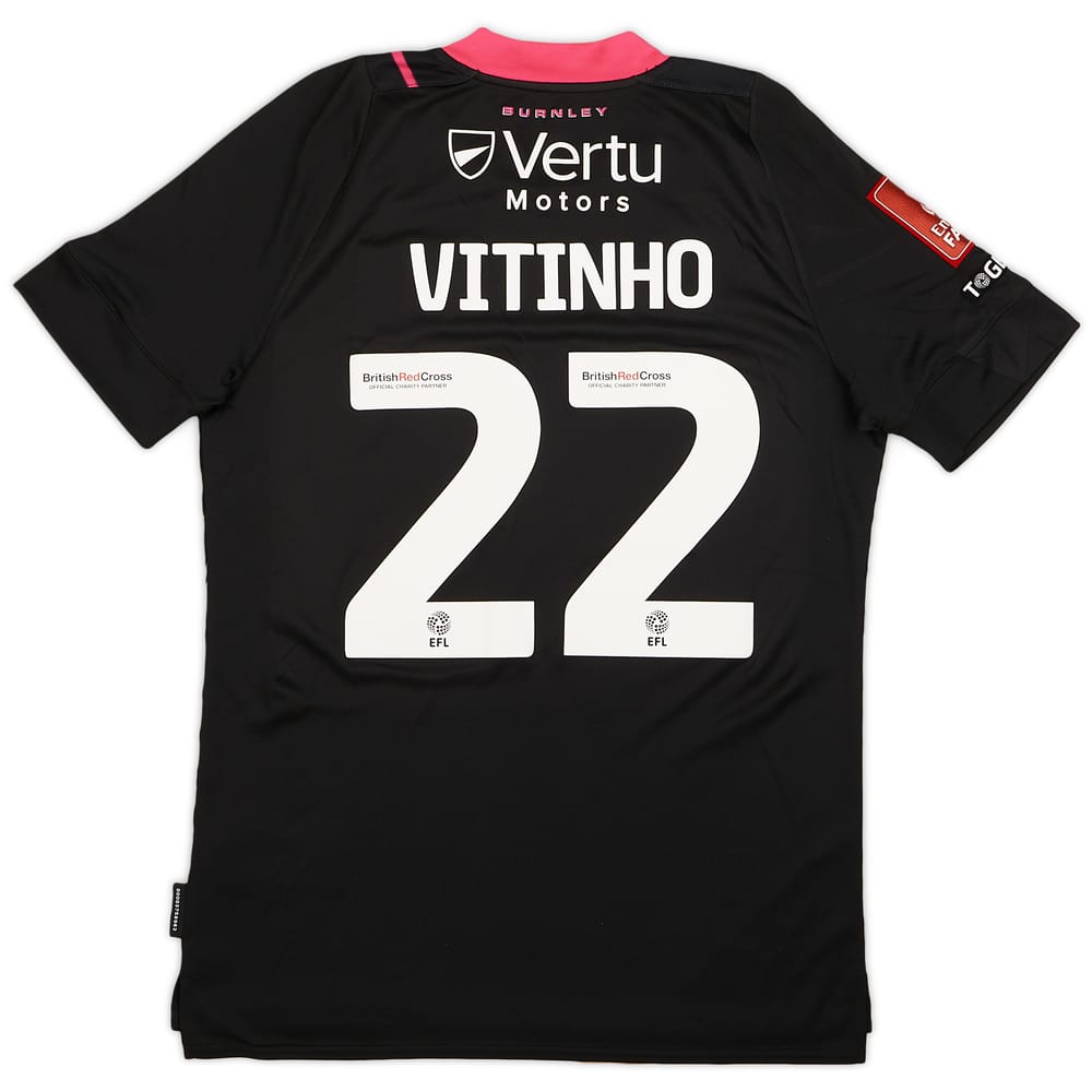 2022-23 Burnley Match Issue FA Cup Third Shirt Vitinho #22