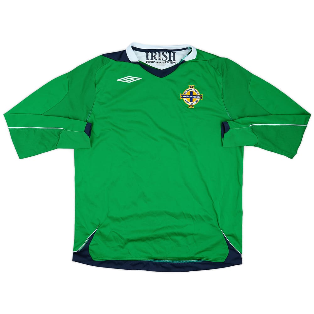 2006-08 Northern Ireland Home L/S Shirt - 8/10 - (L)