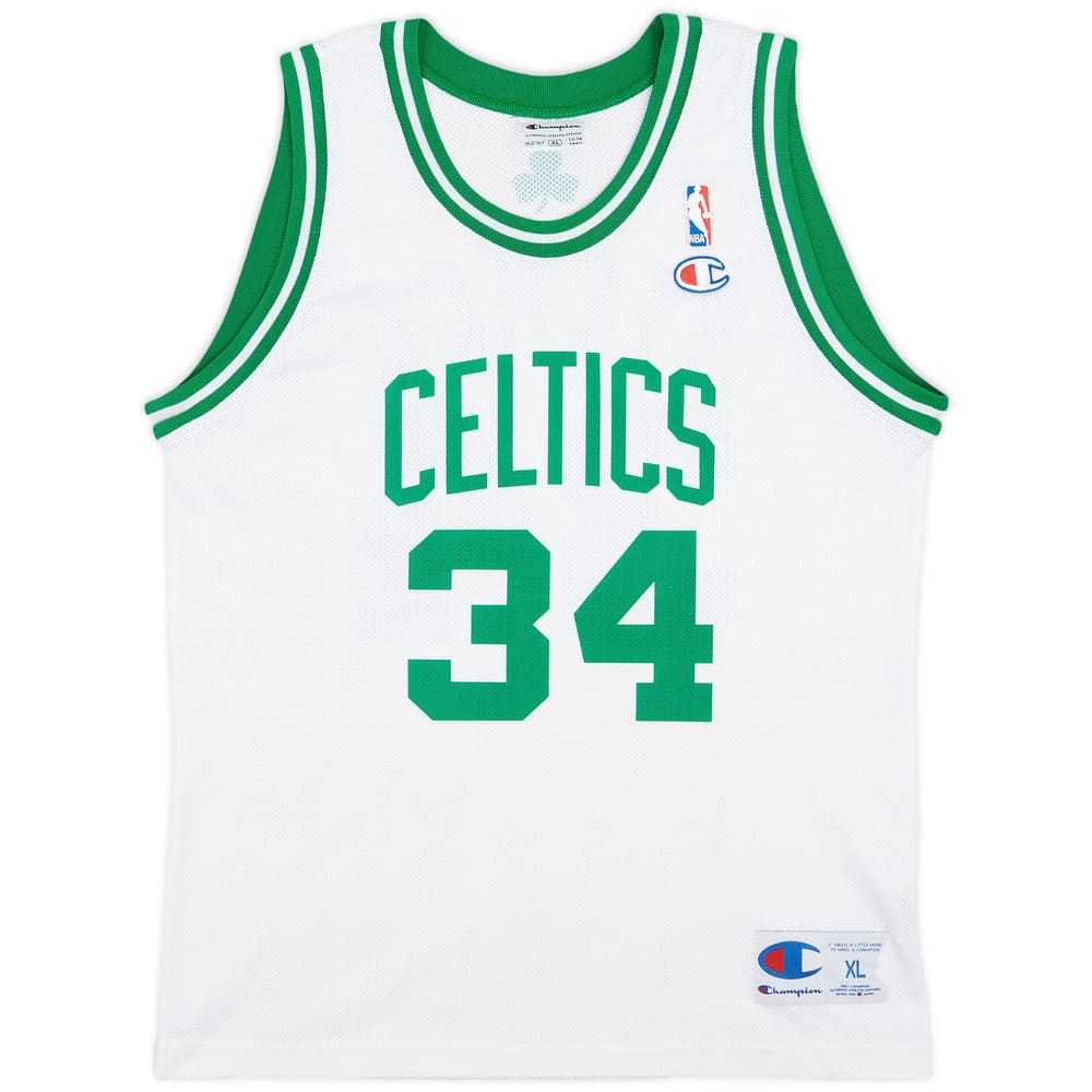 2005-10 Boston Celtics Pierce #34 Champion Home Jersey - 8/10 - (XL.Boys)