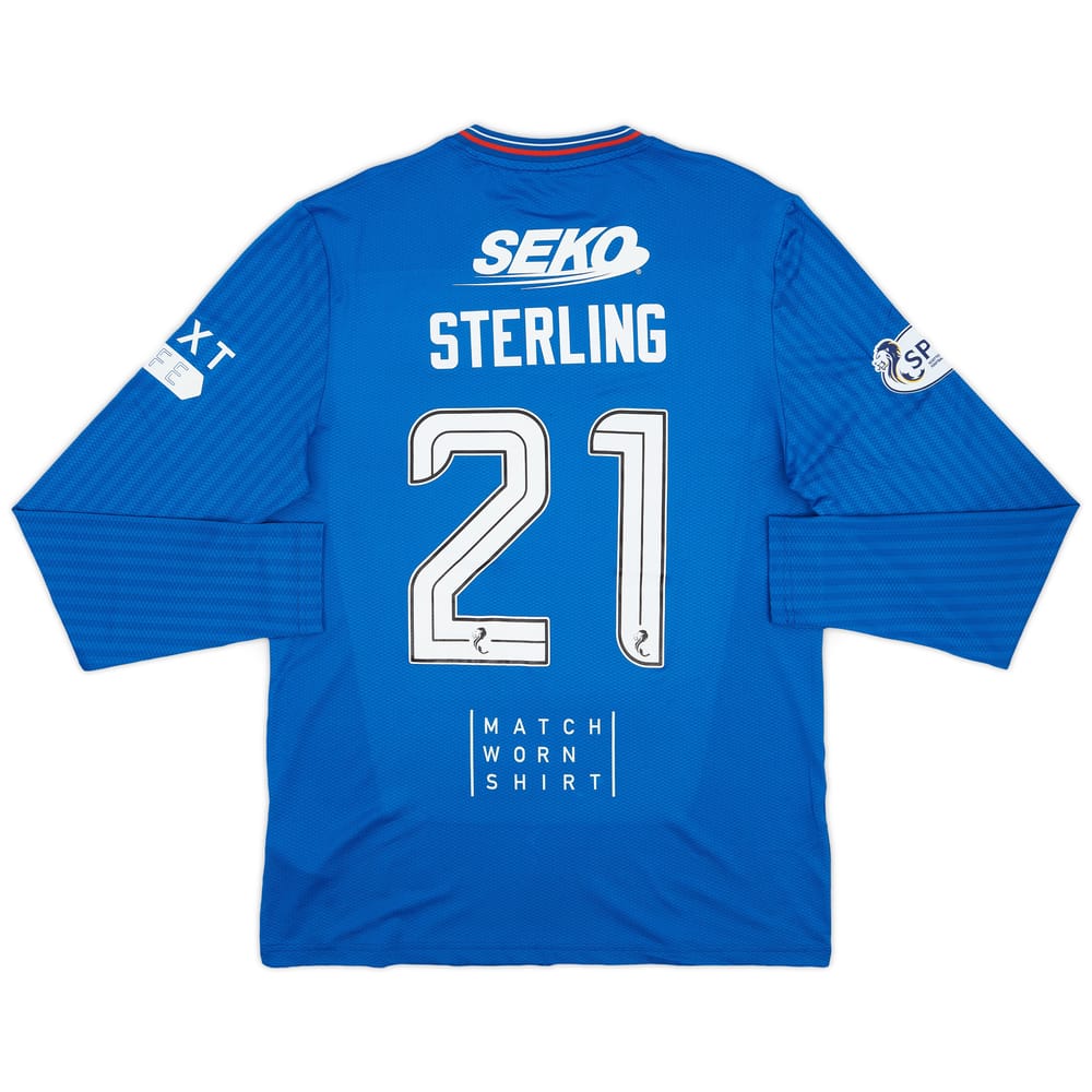 2023-24 Rangers Match Issue Home L/S Shirt Sterling #21
