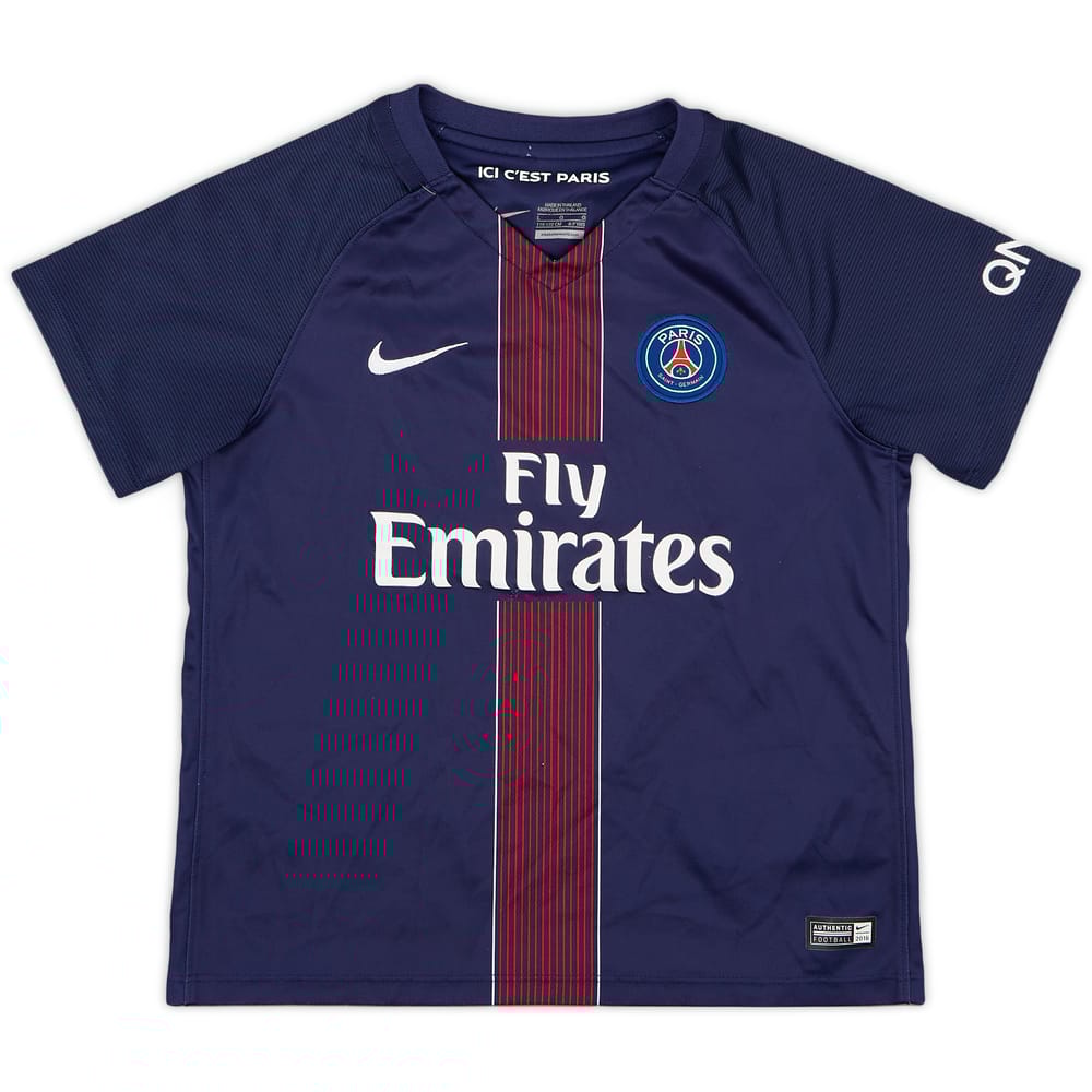 2016-17 Paris Saint-Germain Home Shirt - 9/10 - (6-7 Years)