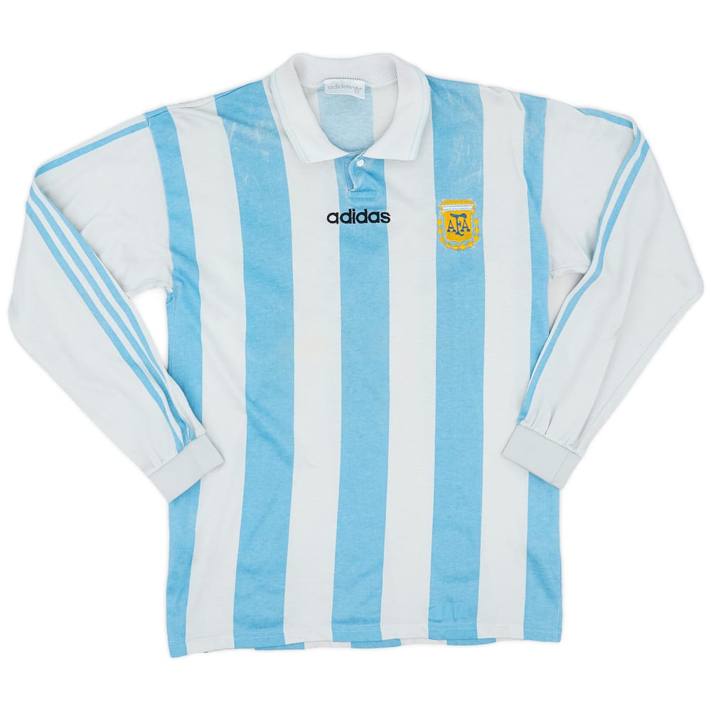1994 Argentina Home L/S Shirt - 7/10 - (L)