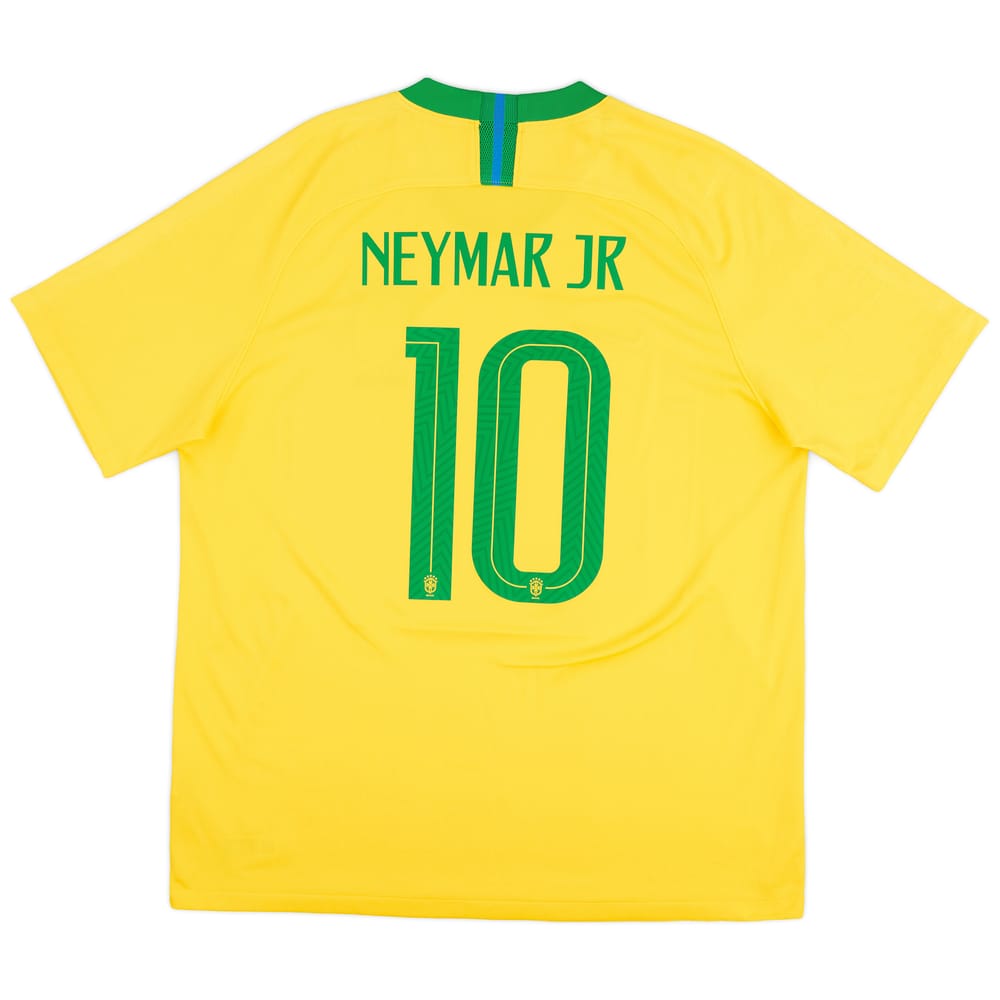 2018-19 Brazil Home Shirt Neymar Jr #10 - 9/10 - (XL)
