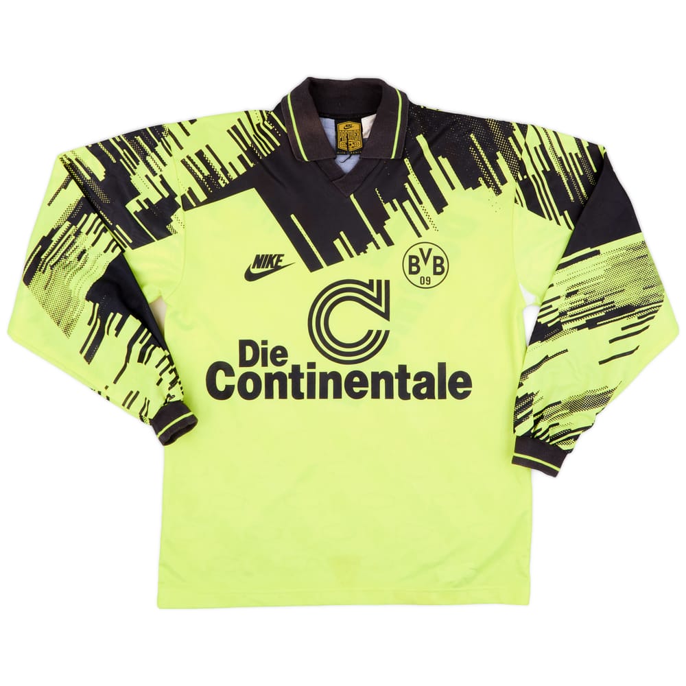 1993-94 Borussia Dortmund Home L/S Shirt - 8/10 - (S)