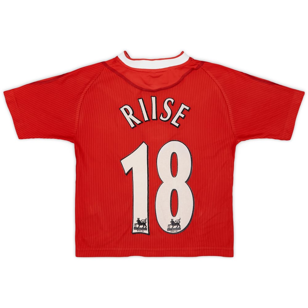2002-04 Liverpool Home Shirt Riise #18 - 5/10 - (M.Boys)