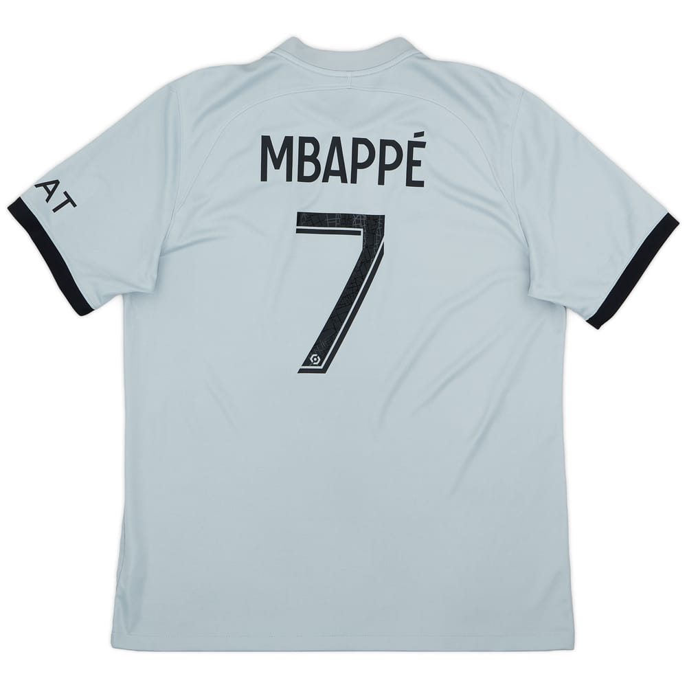2022-23 Paris Saint-Germain Away Shirt Mbappe #7 - 9/10 - (L)