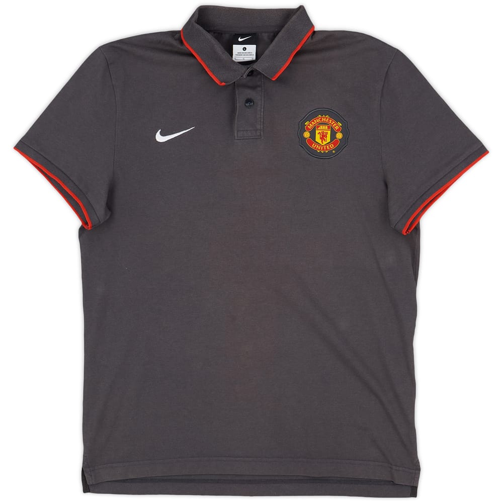 2010-11 Manchester United Nike Polo Shirt - 8/10 - (L)
