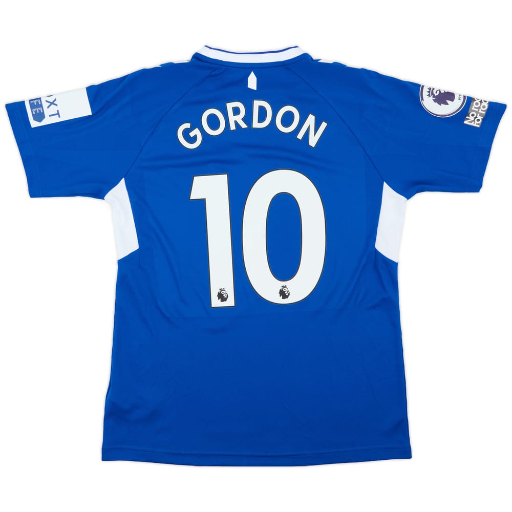 2022-23 Everton Match Issue Home Shirt Gordon #10