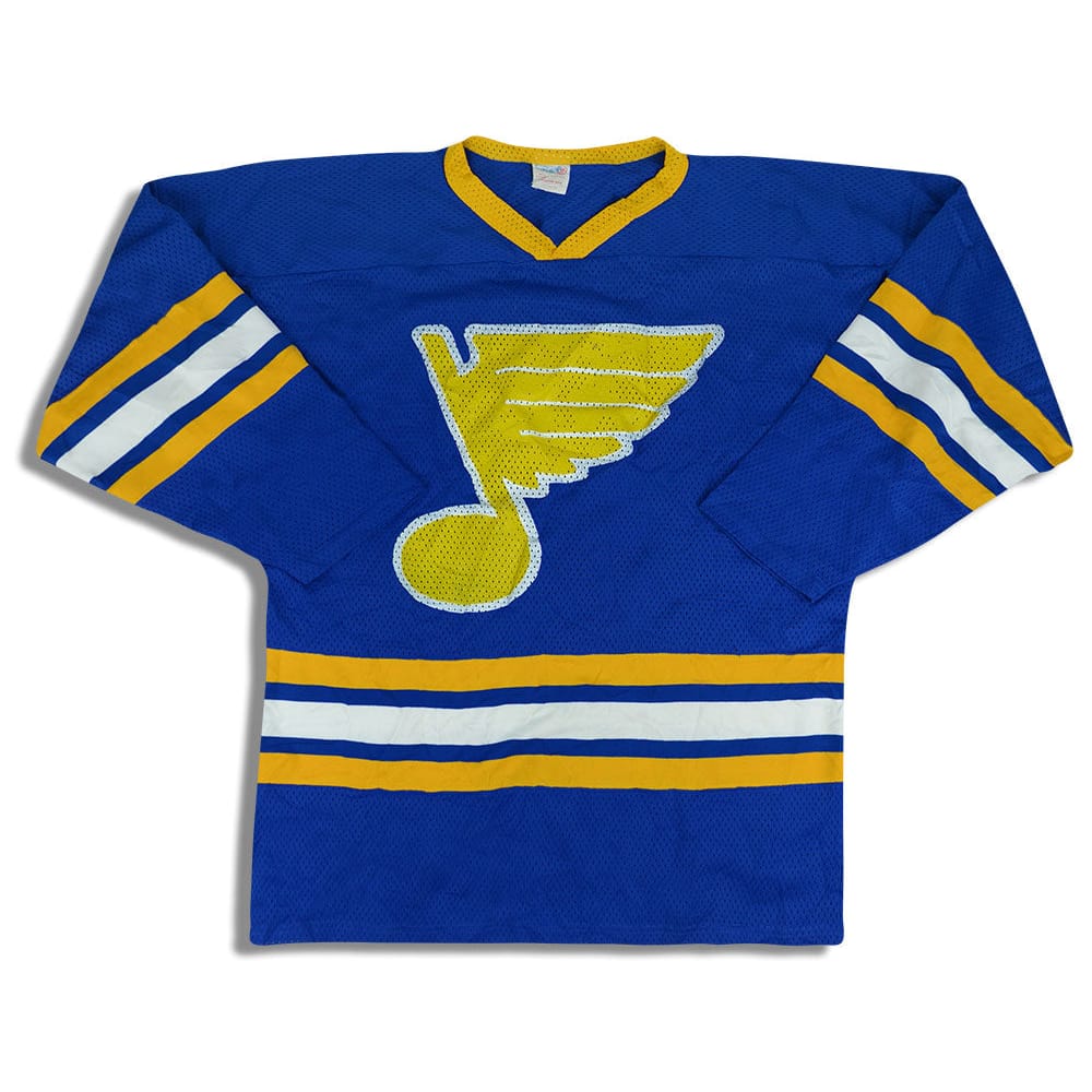 1980s St. Louis Blues #9 Athletic Knit Jersey (Away) XXL