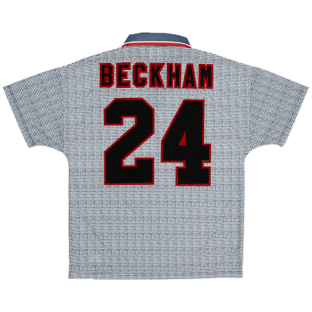 1995-96 Manchester United Away Shirt Beckham #24 (M)