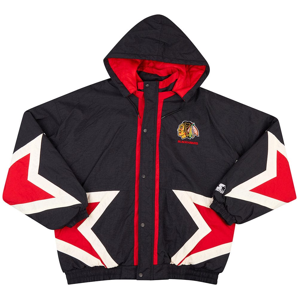 1990s Chicago Blackhawks Starter Rain Coat XL
