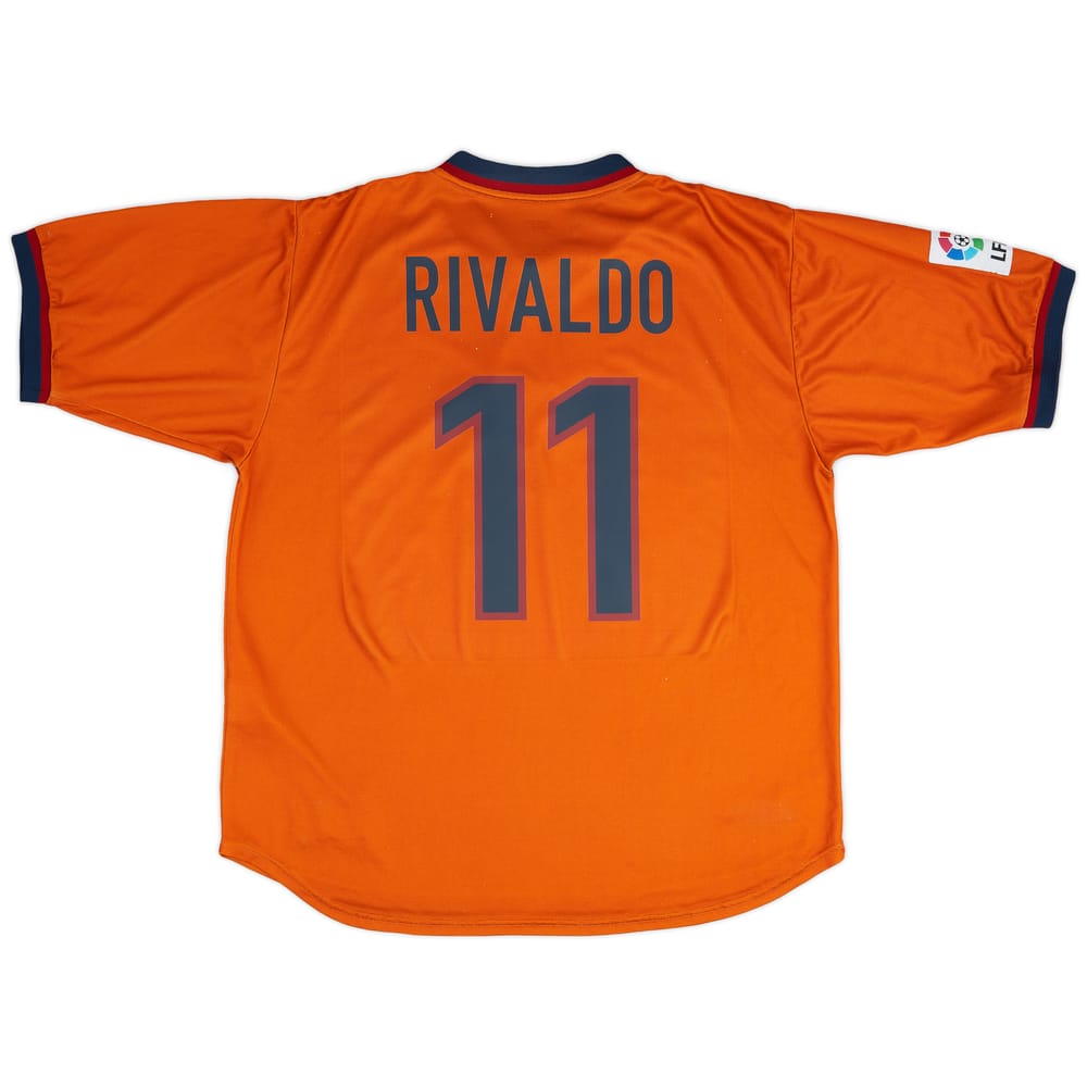 1998-00 Barcelona Third Shirt Rivaldo #11 - 8/10 - (XL)