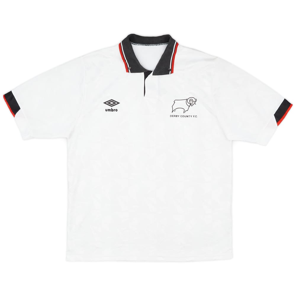 1989-91 Derby County Home Shirt - 8/10 - (L)