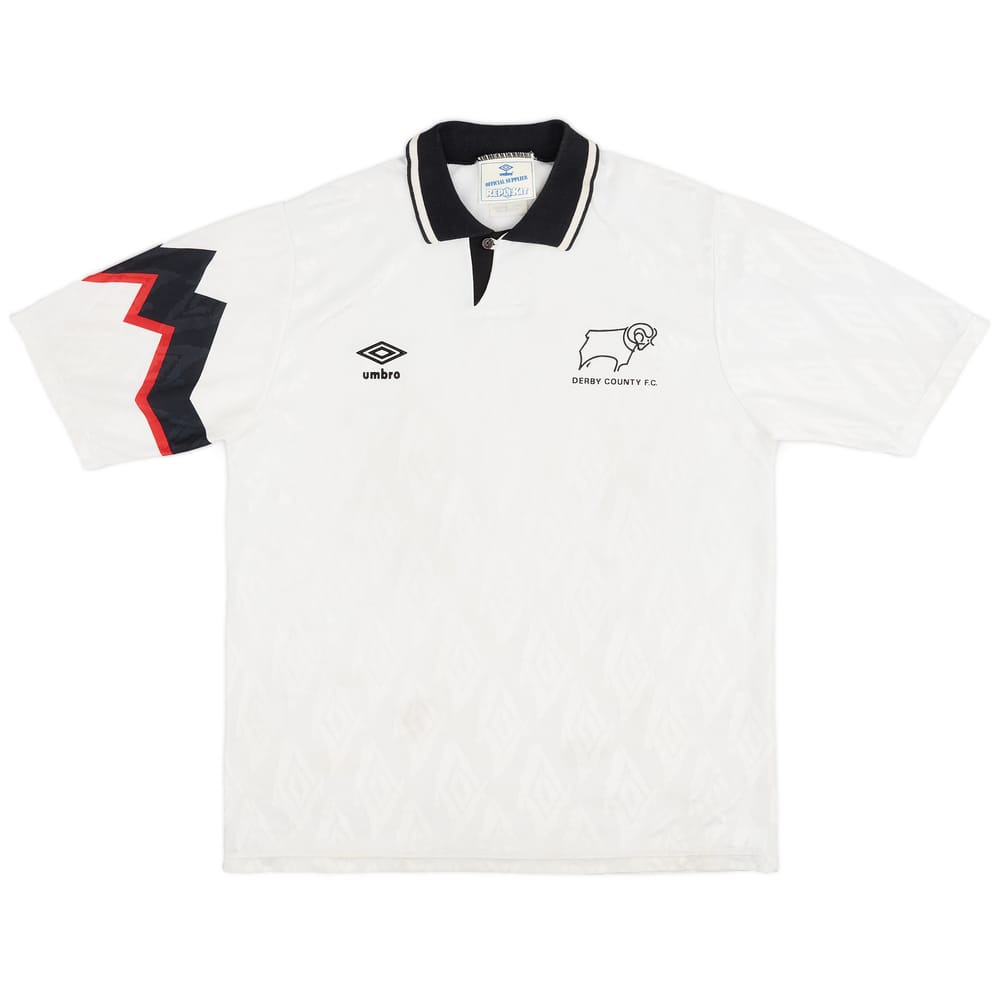 1991-93 Derby County Home Shirt - 7/10 - (L)