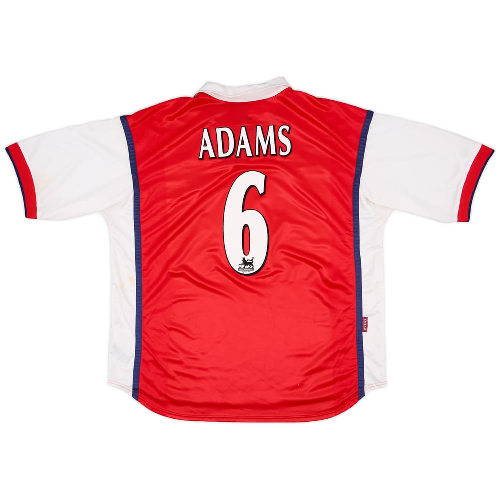 1998-99 Arsenal Home Shirt Adams #6 - 7/10 - (XXL)