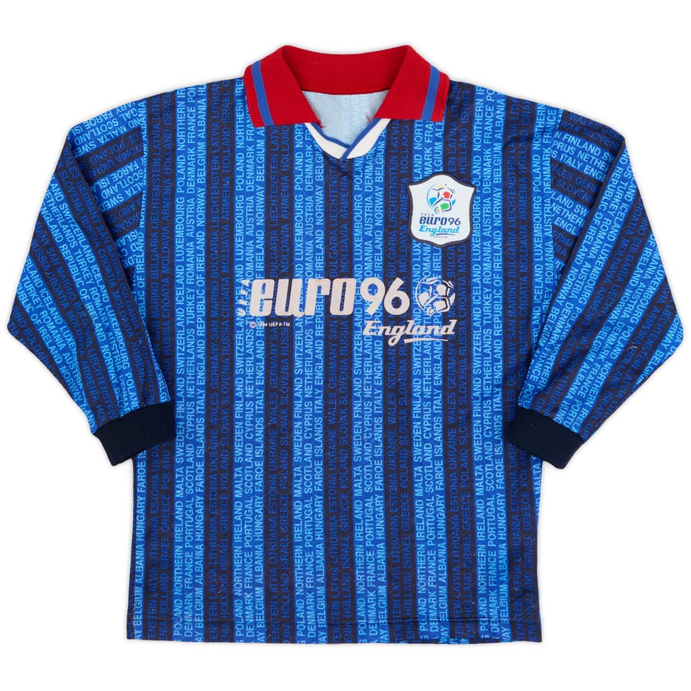 1996 England 'Euro 96' L/S Shirt - 8/10 - (L.Boys)