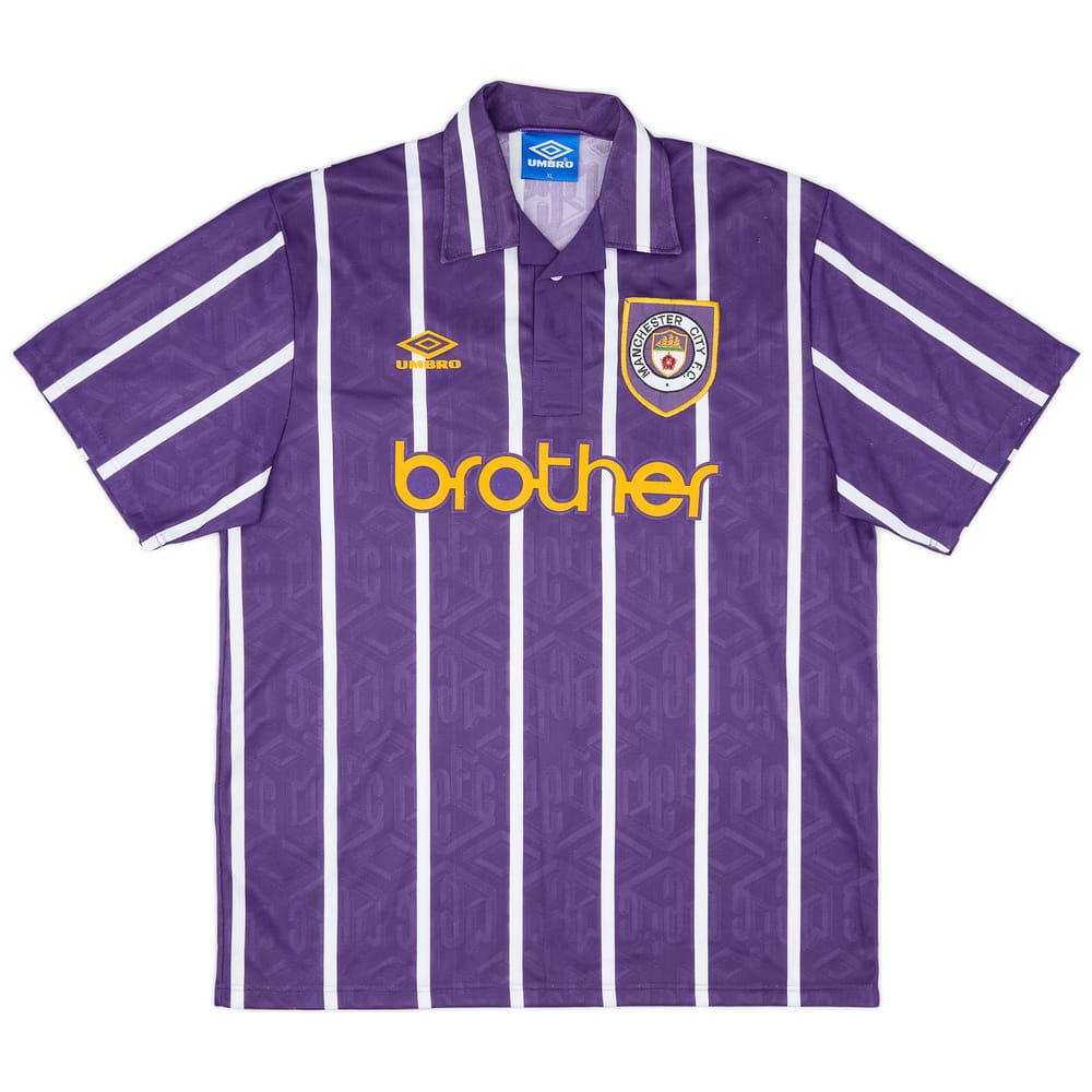 1993-94 Manchester City Away Shirt - 8/10 - (XL)