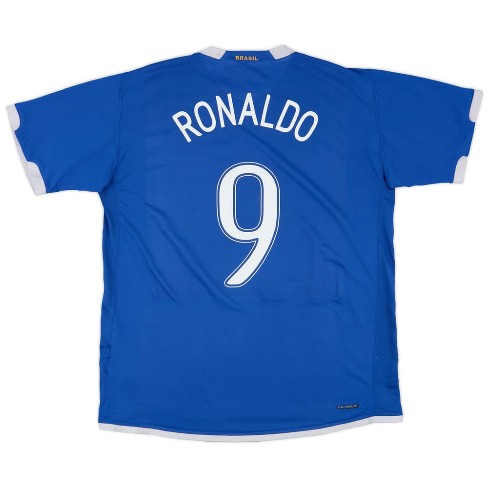 2006-07 Brazil Away Shirt Ronaldo #9 - 8/10 - (XXL)