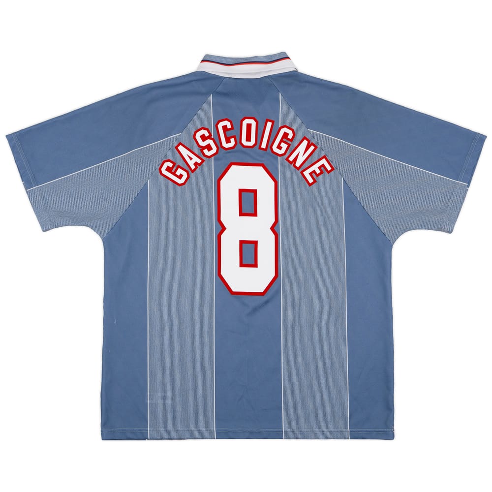 1996-97 England Away Shirt Gascoigne #8 - 9/10 - (XL)