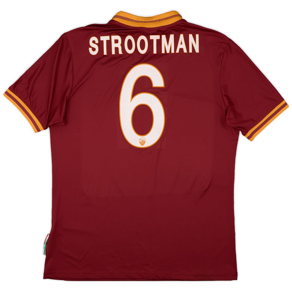 2013-14 Roma Home Shirt Strootman #6 - 8/10 - (XXL)