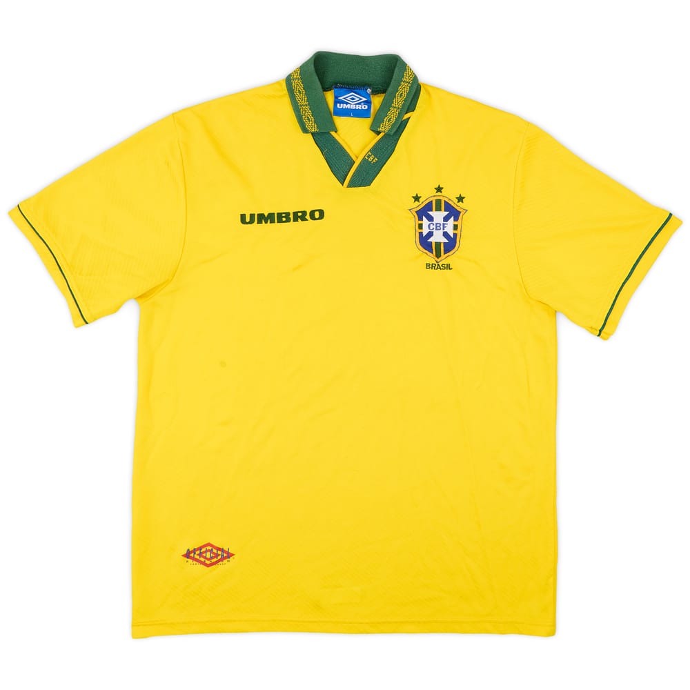 1993-94 Brazil Home Shirt - 7/10 - (L)