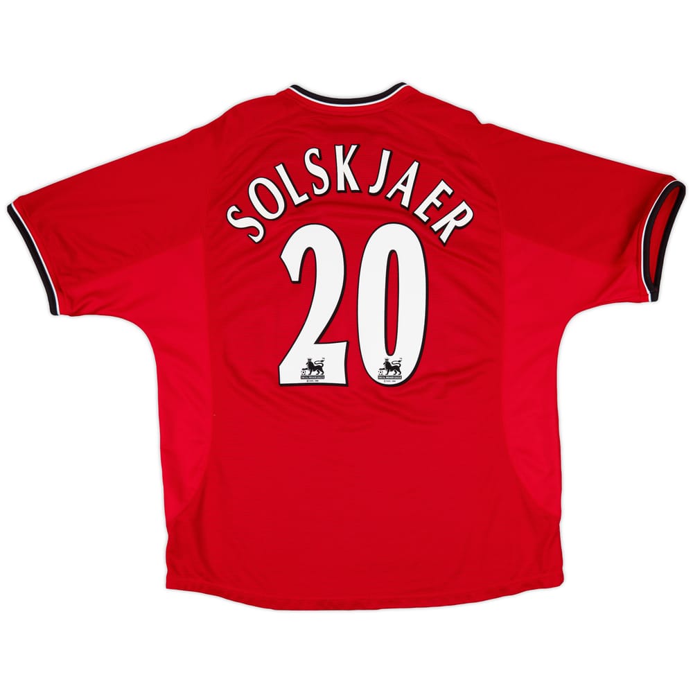 2000-02 Manchester United Home Shirt Solskjaer #20 - 6/10 - (XXL)