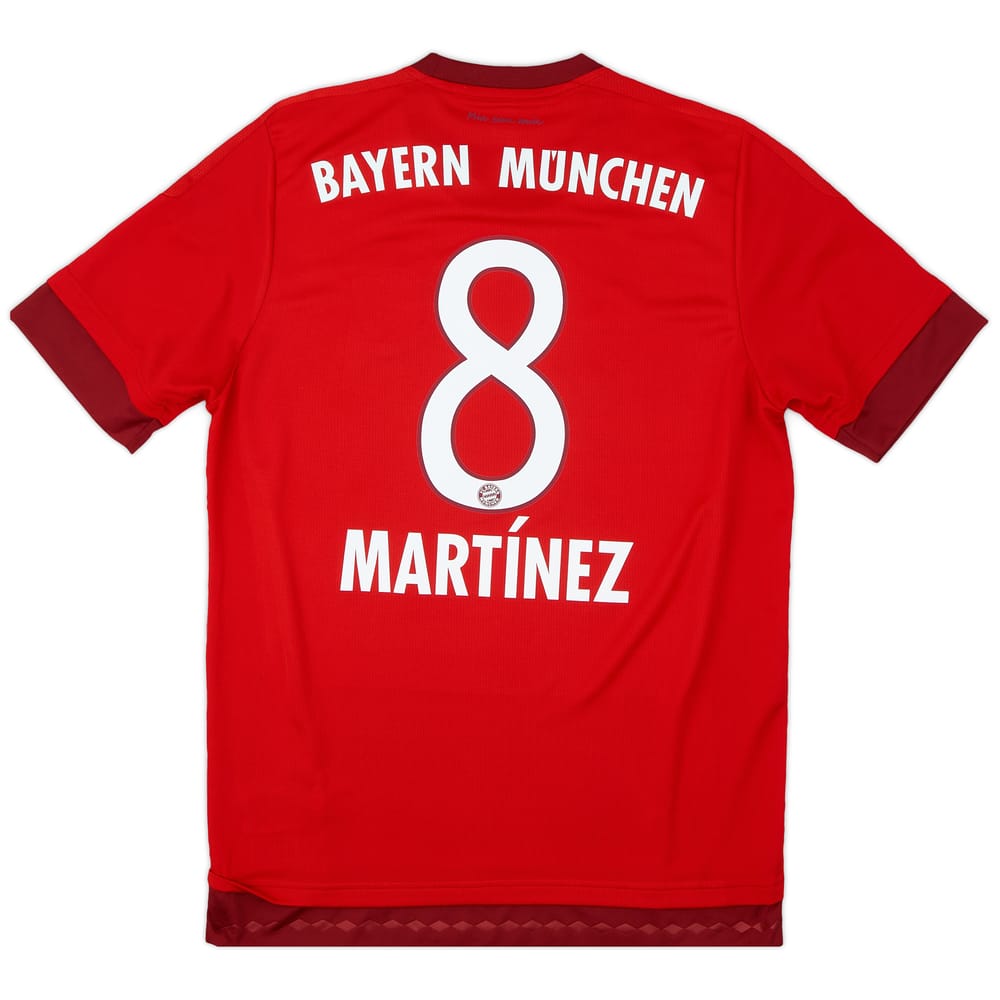 2015-16 Bayern Munich Home Shirt Martinez #8 - 9/10 - (M)