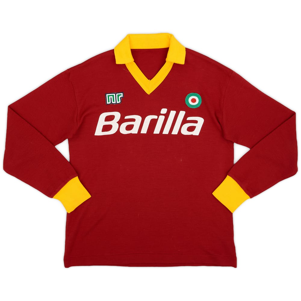 1986-87 Roma Home L/S Shirt - 8/10 - (M)