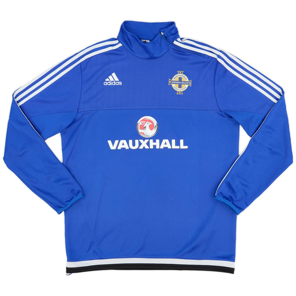 2015-16 Northern Ireland adidas 1/4 Zip Drill Top - 6/10 - (L)