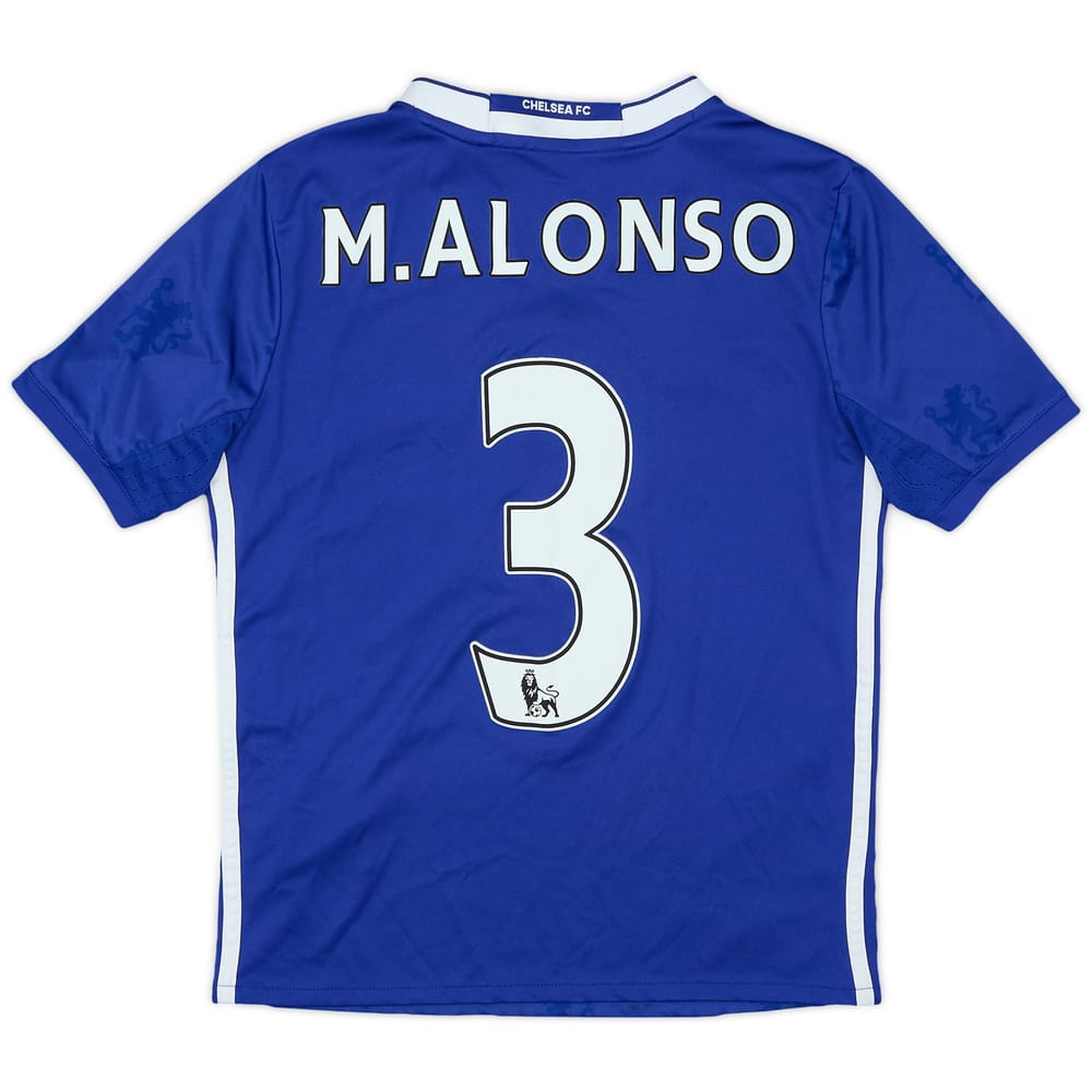 2016-17 Chelsea Home Shirt M. Alonso #3 - 9/10 - (M.Boys)