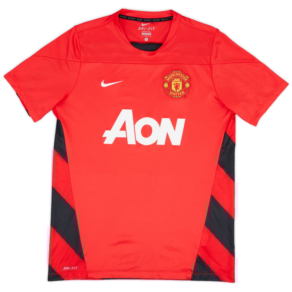 2013-14 Manchester United Nike Training Shirt - 9/10 - (L)