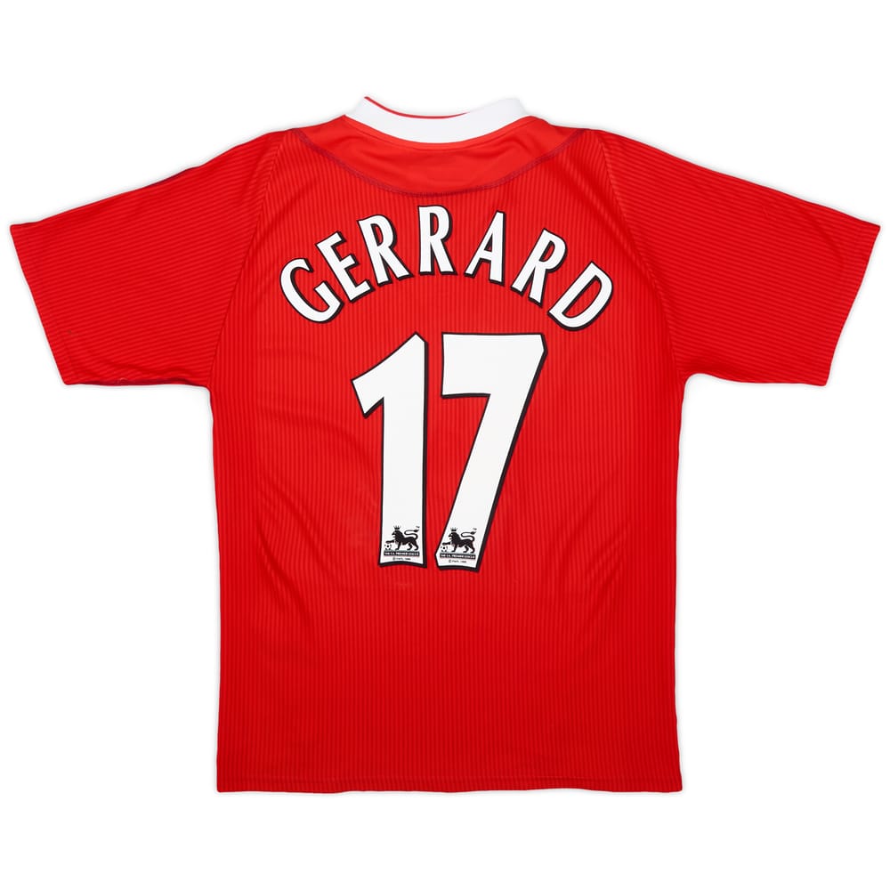 2002-04 Liverpool Home Shirt Gerrard #17 - 9/10 - (S)