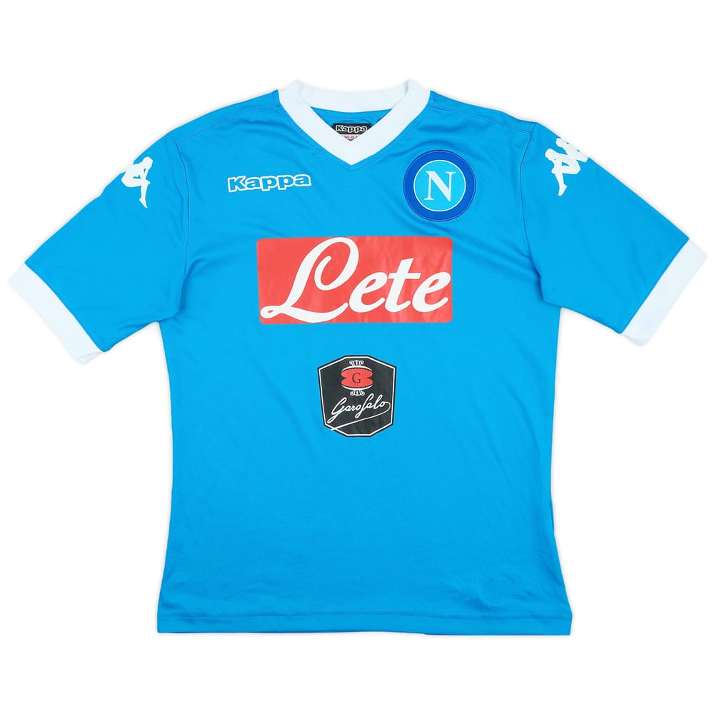 2015-16 Napoli Basic Home Shirt - 7/10 - (S)