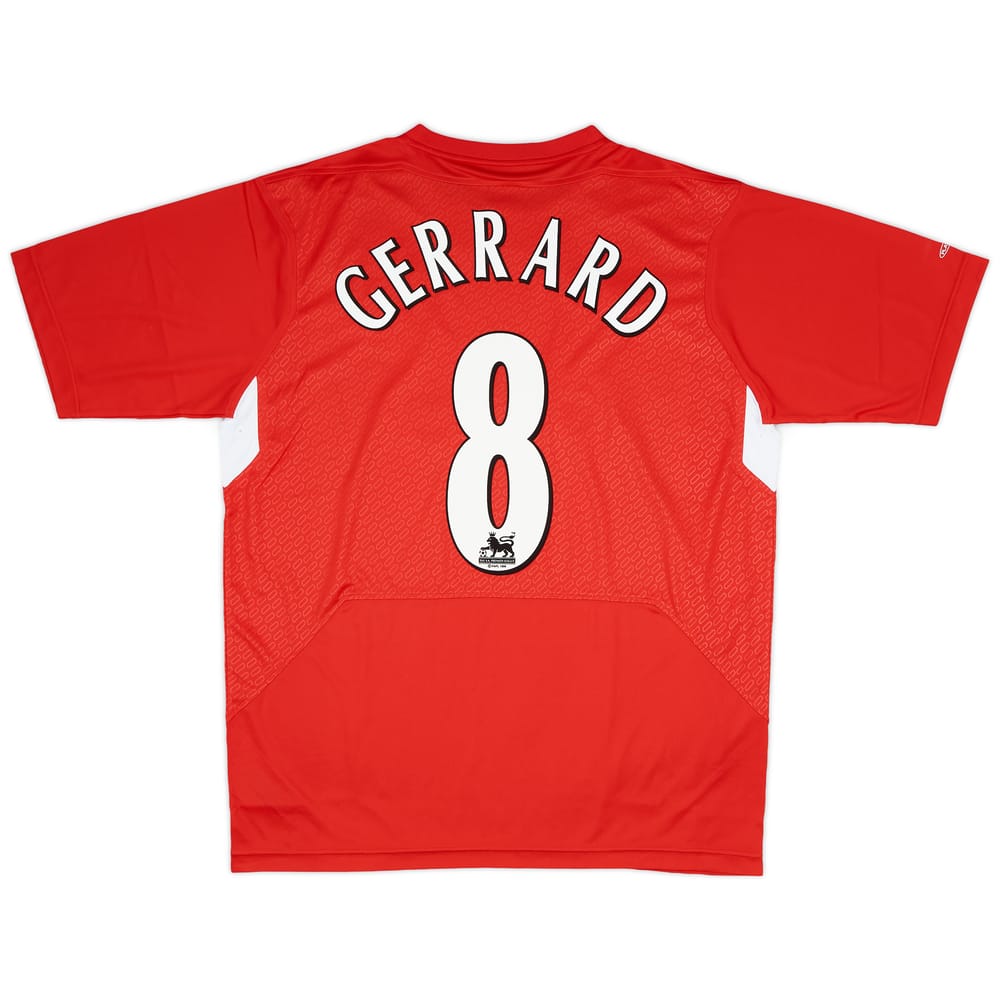 2004-06 Liverpool Home Shirt Gerrard #8 (L)