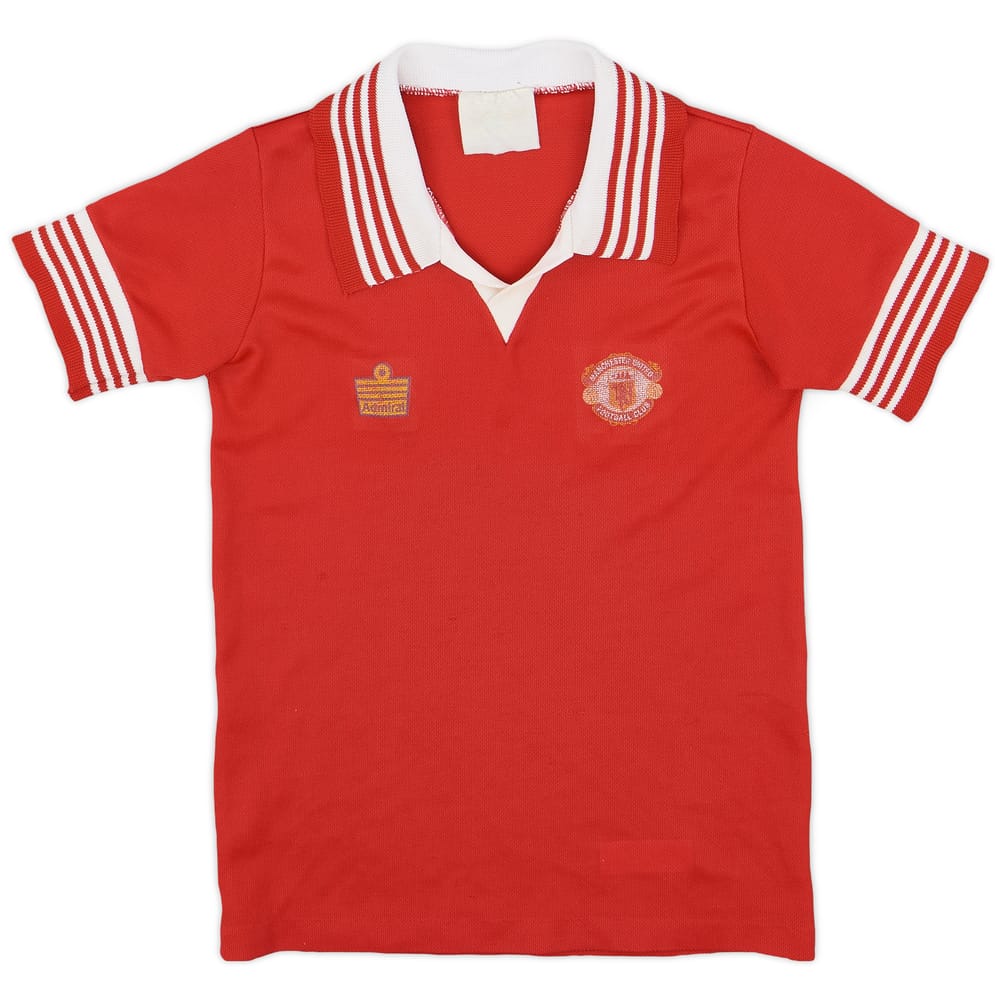 1976-80 Manchester United Home Shirt - 7/10 - (S.Boys)