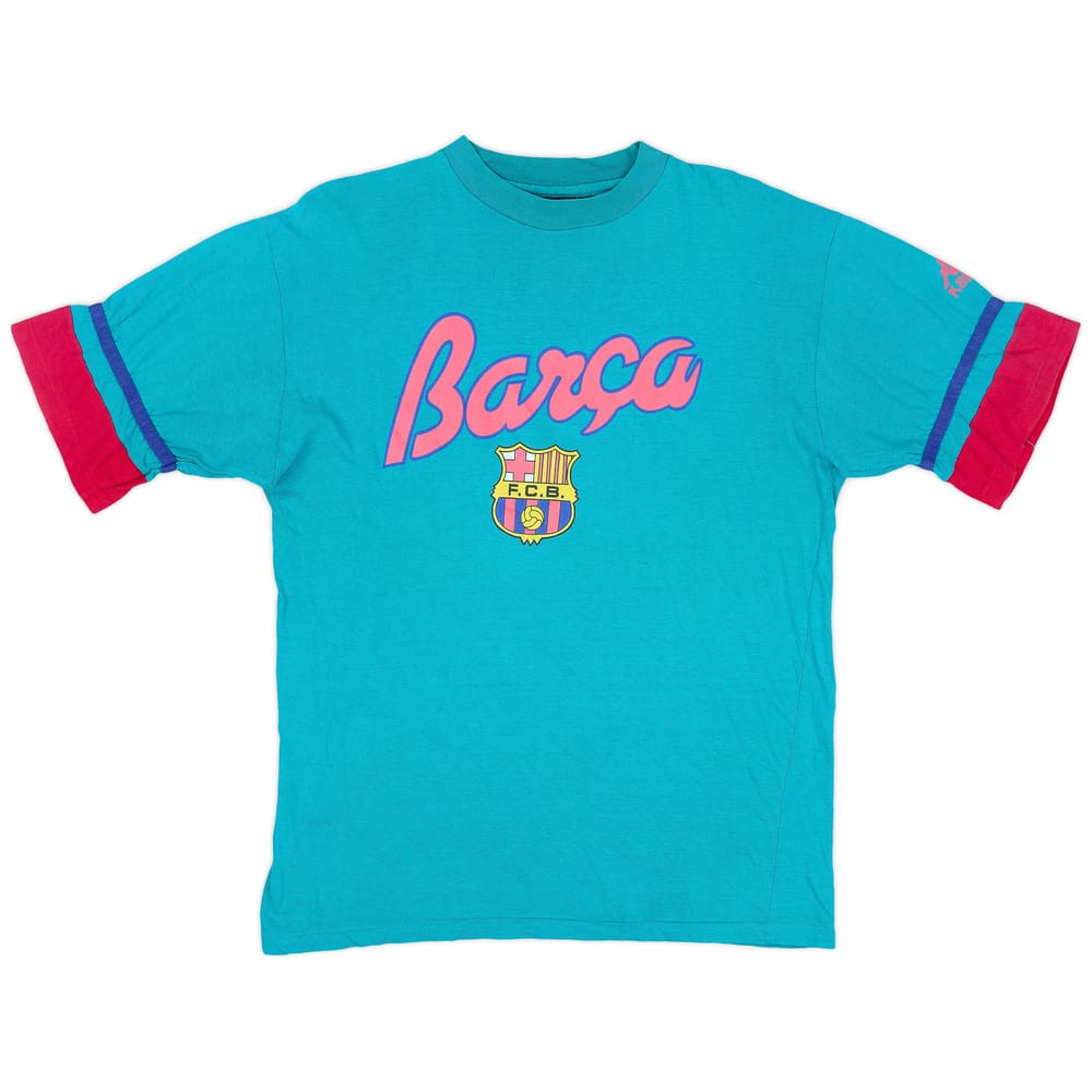 1995-96 Barcelona Kappa Graphic Tee - 7/10 - (M)
