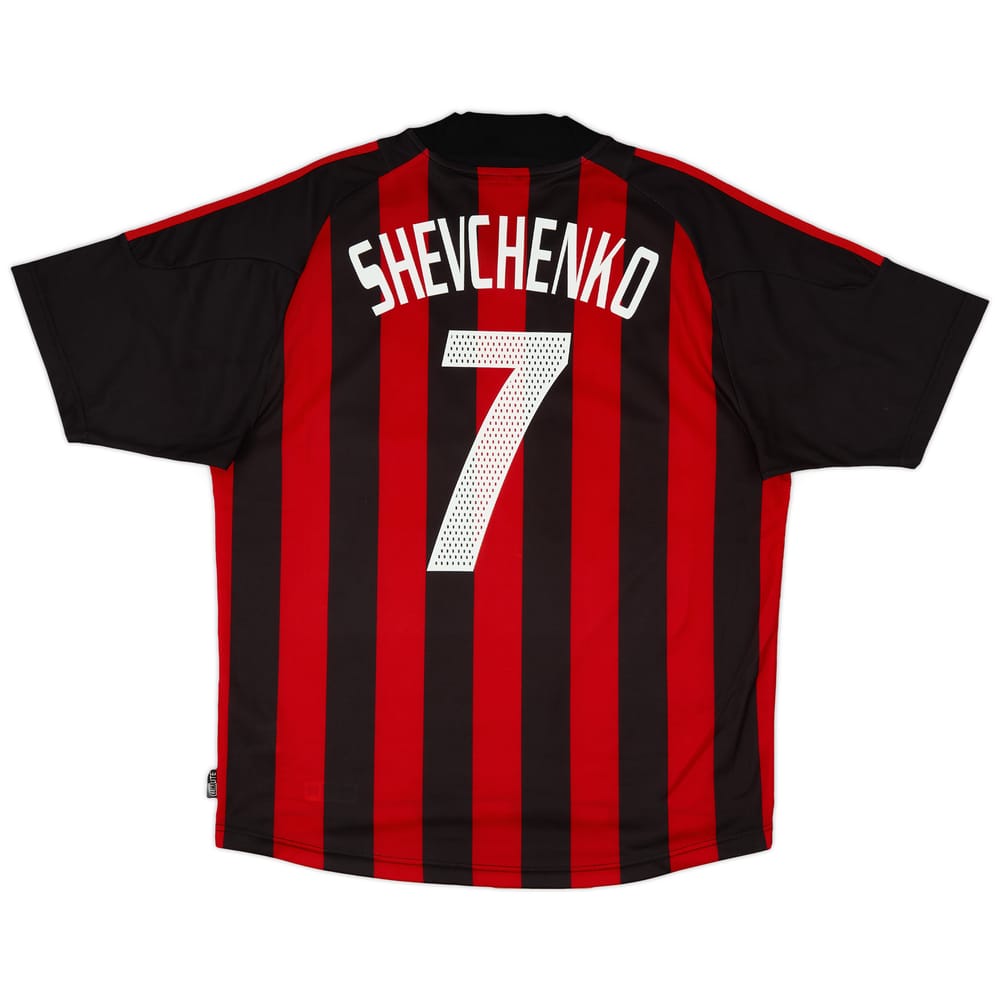 2002-03 AC Milan Home Shirt Shevchenko #7 - 9/10 - (L)