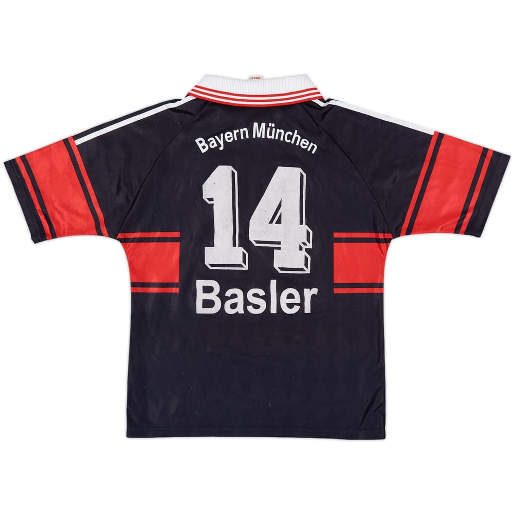 1997-99 Bayern Munich Home Shirt Basler #14 - 7/10 - (XL.Boys)