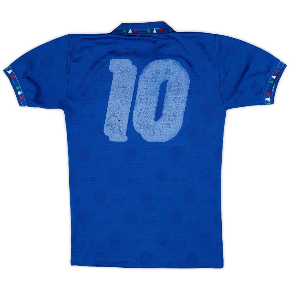 1994 Italy Home Shirt #10 - 4/10 - (M.Boys)