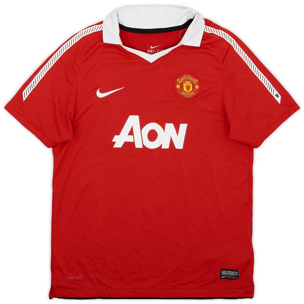 2010-11 Manchester United Home Shirt - 8/10 - (L.Boys)