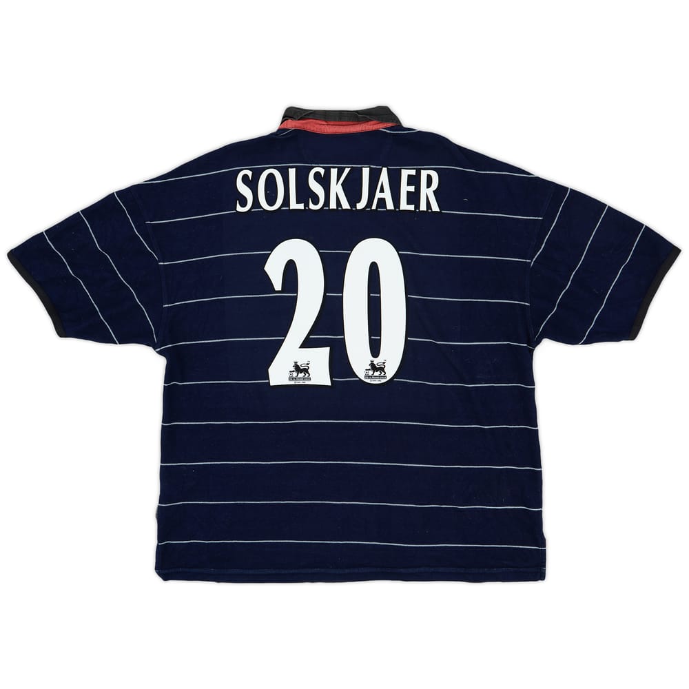 1999-00 Manchester United Away Shirt Solskjaer #20 - 5/10 - (XXL)
