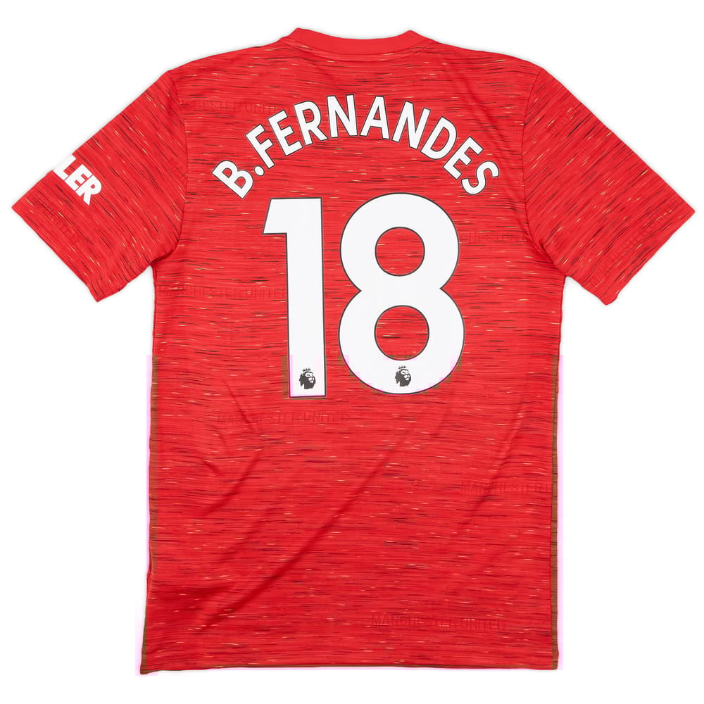 2020-21 Manchester United Home Shirt B.Fernandes #18 - 8/10 - (S)