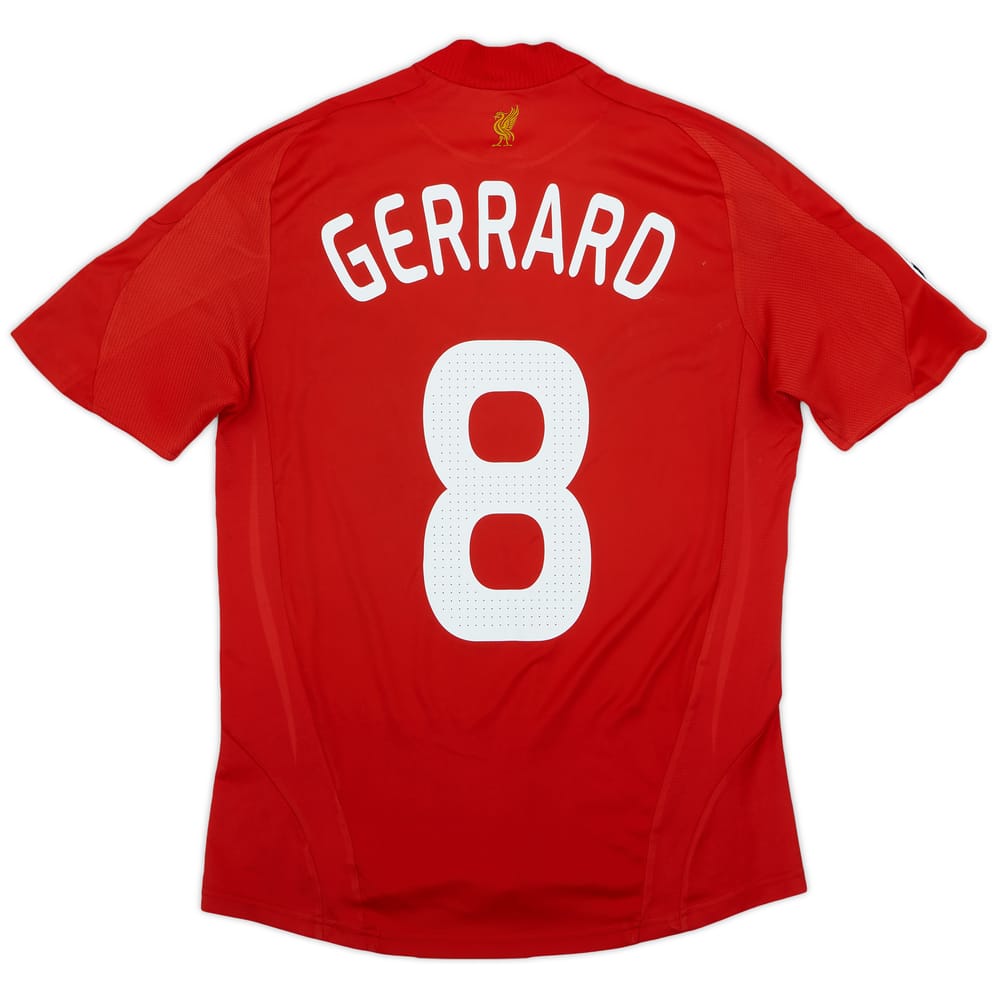 2008-10 Liverpool Home Shirt Gerrard #8 - 7/10 - (S)