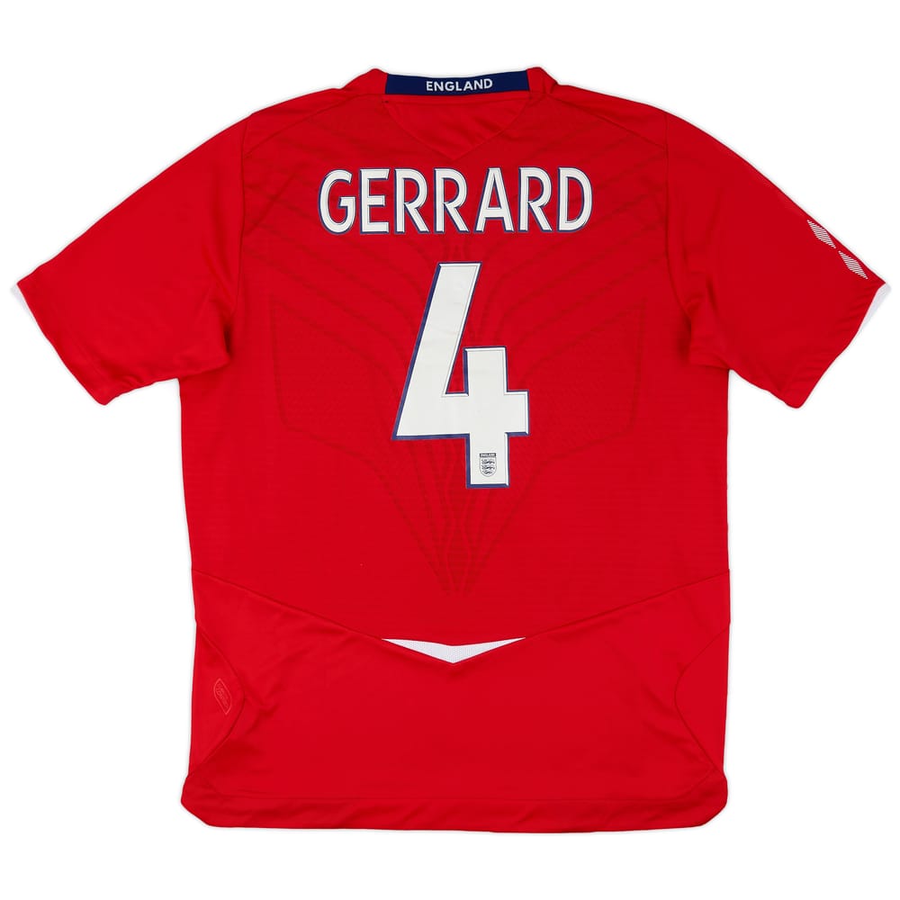 2008-10 England Away Shirt Gerrard #4 - 8/10 - (L)