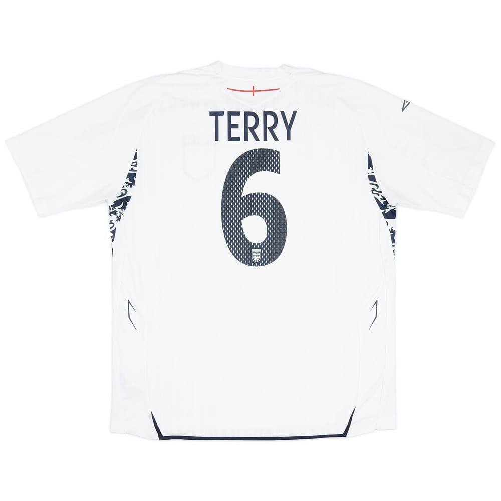 2007-09 England Home Shirt Terry #6 - 6/10 - (S)